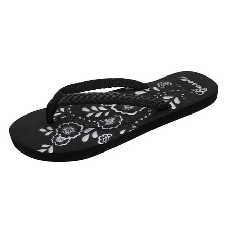 Eva flower printing flip flops